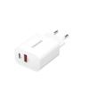 INTENSO Power Adapter W30AC Charger 7803012 30W, USB-A & USB-C, white