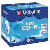 VERBATIM CD-R Jewel 80MIN/700MB 43327 52x crystal 10 Pcs