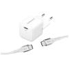 INTENSO Power Charger 30W GaN 1x USB-C 7803042 + Cable USB-C to USB C white