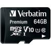 VERBATIM Micro SDXC Card 64GB 44084 with Adapter Class 10. UHS 1