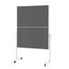 MAGNETOPLAN Moderatorentafel Filz grau 2111301 klappbar 1200x1500mm