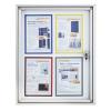 MAGNETOPLAN Schaukasten CC 1150x1125x65mm 1214300 Outdoor, magnetisch 12x A4