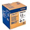 PTOUCH Band, High-Grade schwarz/klar HGe-131 12mm/8m 5 Stück