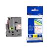 PTOUCH Band, laminiert rot/weiss TZe-242 PT-2450DX 18 mm