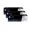 HP Toner Tri-Pack 128A CMY CF371AM Color LJ Pro CM1415 1300 S.