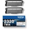 BROTHER Toner Twin Pack schwarz TN-2320TWIN HL-L2340/L2360 2x2600 Seiten