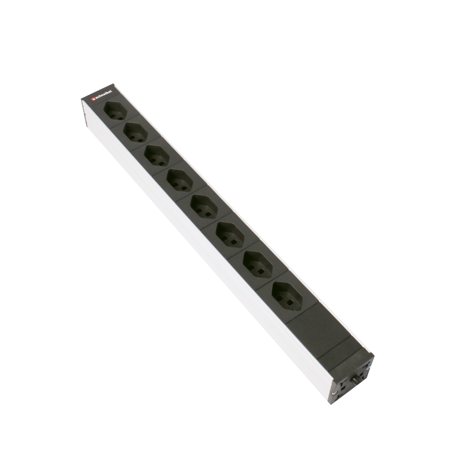 Steckdosenleiste 19" 1HE, 8 x T23 schwarz
