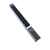 Steckdosenleiste 19" 1HE, 8 x IEX (C13/C19 Combo) schwarz, Überspannungsschutz