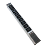 Steckdosenleiste 19" 1HE, 9 x IEX (C13/C19 Combo) schwarz, Thermal Fuse 10A