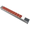 Steckdosenleiste 19" 1HE, 9 x IEX (C13/C19 Combo) orange